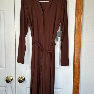 JC Penney Worthington Brown Casual shirt dress - Size M - NWT
